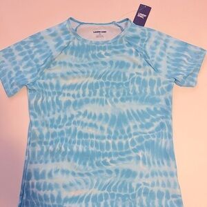 Lance end kids, swimwear  XL blue short sleeve NWT Summer vacation,  beach top